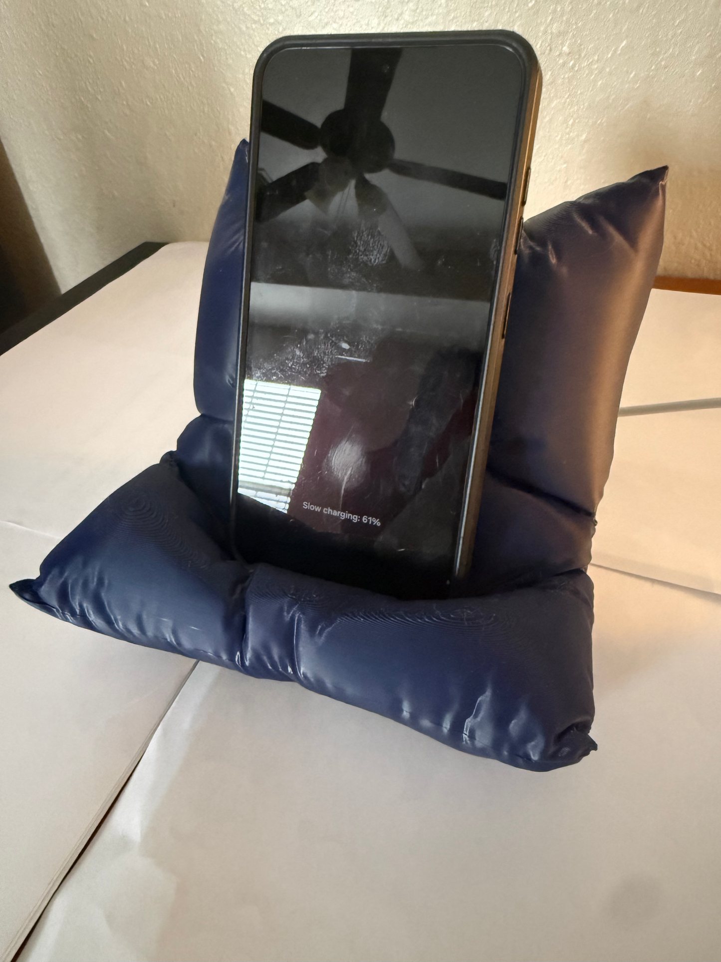 Pillow Phone Holder with Cable